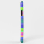 Neon Limegroene Roze Blauwe Strepen Kunstpatroon Case-Mate iPhone Case (Achterkant/rechts)