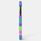 Neon Limegroene Roze Blauwe Strepen Kunstpatroon Case-Mate iPhone Case (Achterkant/links)