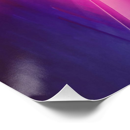 Neon Liminal Hallway Perfect Poster (Hoek)