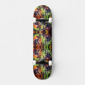 Neon Limoen Fire Skateboard (Voorkant)