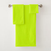 Neon Limoen Geel Effen Kleur | Klassiek Bad Handdoek (Insitu)