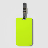 Neon Limoen Geel Effen Kleur | Klassiek | Elegant Bagagelabel (Voorkant (verticaal))