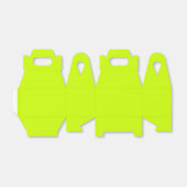 Neon Limoen Geel Effen Kleur | Klassiek | Elegant Bedankdoosjes (Uitgevouwen)