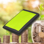 Neon Limoen Geel Effen Kleur | Klassiek | Elegant Drievoud Portemonnee<br><div class="desc">Neon Limoen Geel Effen Kleur | Klassiek | Elegant | Trendy | Stijlvol | Cadeau</div>