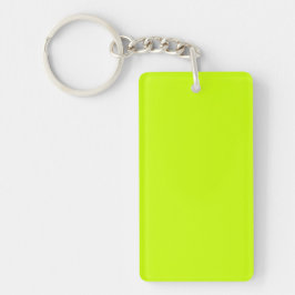 Neon Limoen Geel Effen Kleur | Klassiek | Elegant Sleutelhanger