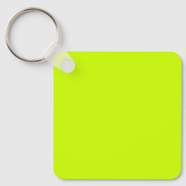 Neon Limoen Geel Effen Kleur | Klassiek | Elegant Sleutelhanger