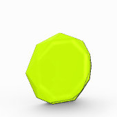 Neon Limoen Geel Effen Kleur | Klassiek Fotoblokken (Links)