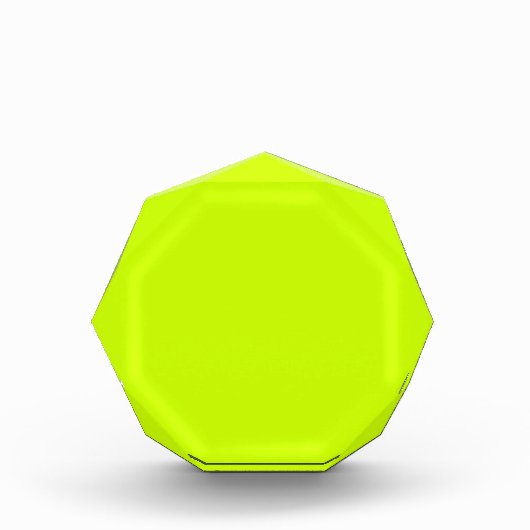 Neon Limoen Geel Effen Kleur | Klassiek Fotoblokken (Voorkant)