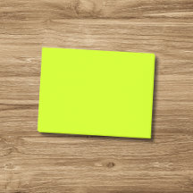 Neon Limoen Geel Effen Kleur | Klassieke notities