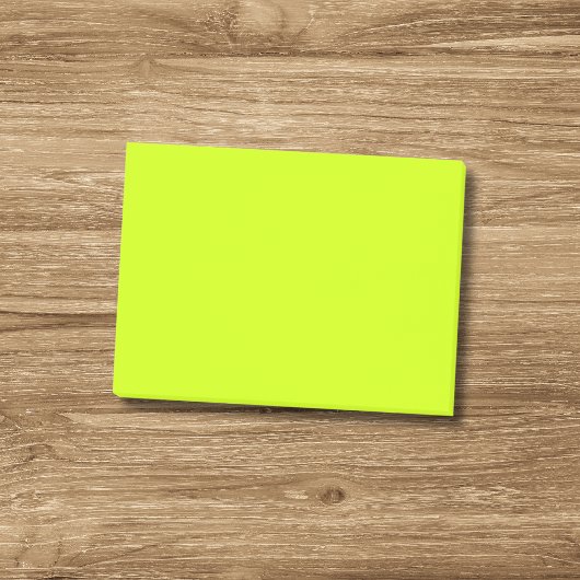 Neon Limoen Geel Effen Kleur | Klassieke notities Post-it® Notes