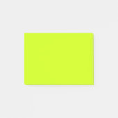 Neon Limoen Geel Effen Kleur | Klassieke notities Post-it® Notes (Voorkant)