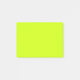 Neon Limoen Geel Effen Kleur | Klassieke notities Post-it® Notes