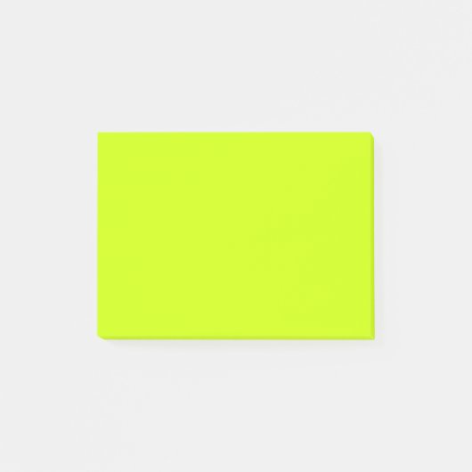 Neon Limoen Geel Effen Kleur | Klassieke notities Post-it® Notes (Voorkant)