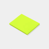 Neon Limoen Geel Effen Kleur | Klassieke notities Post-it® Notes (Schuin)