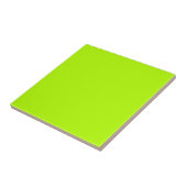 Neon Limoen Solid Color | Klassiek | Elegant Tegeltje (Zijkant)