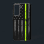 Neon Line Road Workers American Flag Samsung Galaxy Hoesje<br><div class="desc">Thin Neon Line Road Construction,  Highway Safety,  Tow Truck en Transport Worker-eerbetoon American Flag</div>