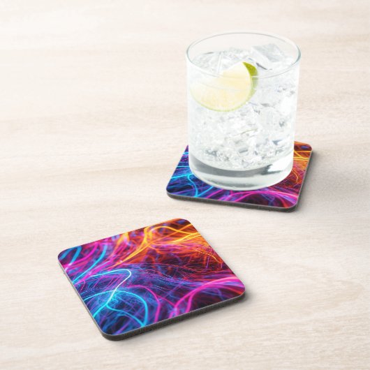 Neon Lines Bier Onderzetter (Rechterzijde)