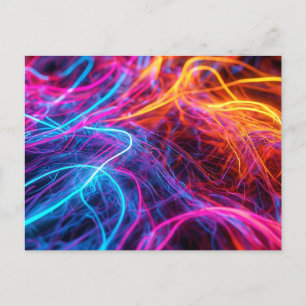 Neon Lines Briefkaart
