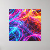 Neon Lines Canvas Afdruk (Voorkant)