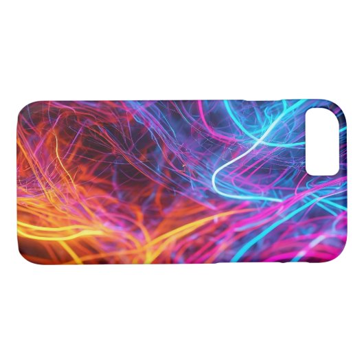 Neon Lines Case-Mate iPhone Case (Achterkant (Horizontaal))