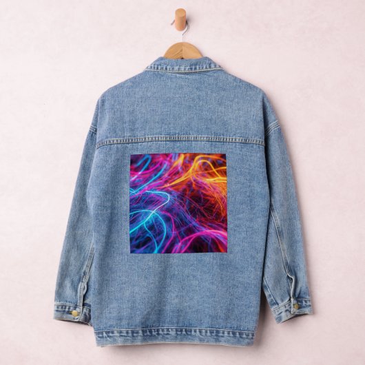 Neon Lines Denim Jacket (Hangar)