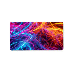 Neon Lines Etiket