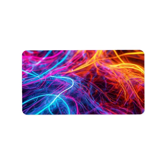 Neon Lines Etiket (Voorkant)