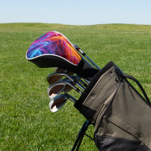 Neon Lines Golfheadcover (Insitu)