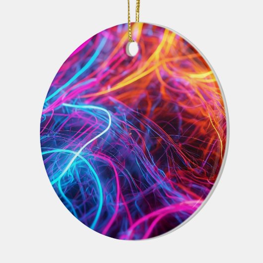 Neon Lines Keramisch Ornament (Links)