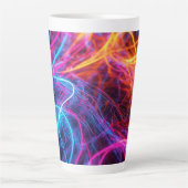 Neon Lines Latte Mok (Voorkant)