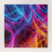 Neon Lines Legpuzzel (Horizontaal)