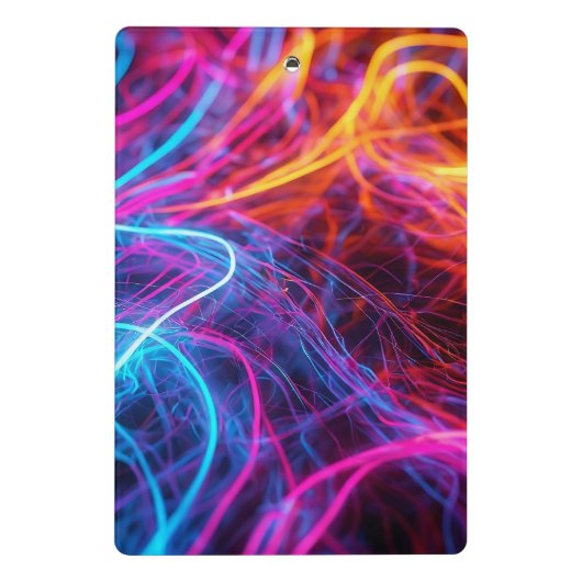 Neon Lines Mini Klembord (Achterkant)