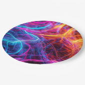 Neon Lines Papieren Bordje (Gekanteld)