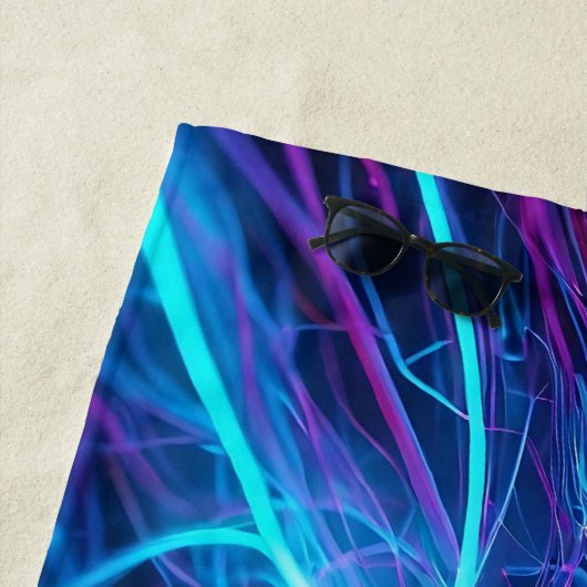 Neon Lines Strandlaken (In situ)