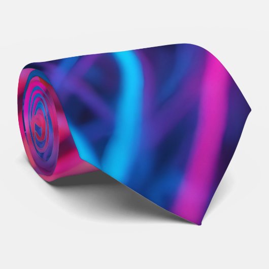 Neon Lines Stropdas (Opgerold)