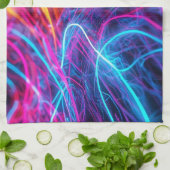 Neon Lines Theedoek (Gevouwen)