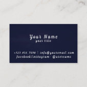 Neon lines visitekaartje (Achterkant)