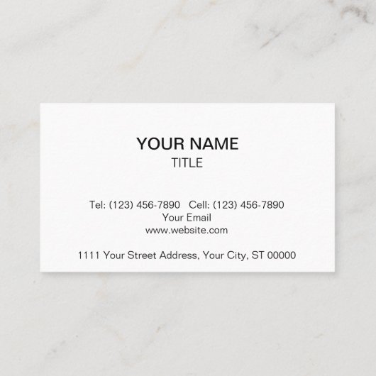 Neon Lines Visitekaartje (Achterkant)