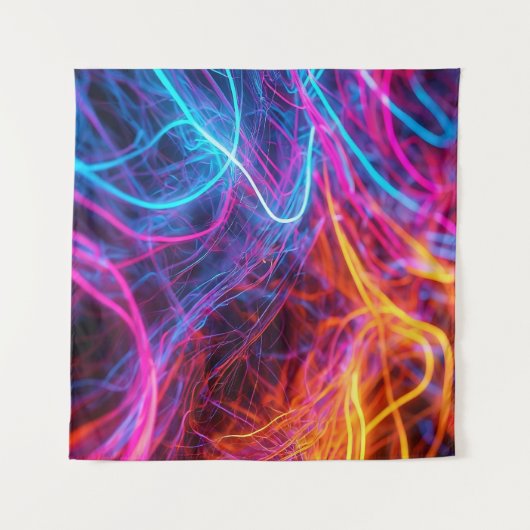 Neon Lines Wandkleed (Voorkant (horizontaal))