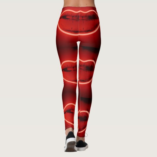 Neon Lips Leggings (Achterkant)
