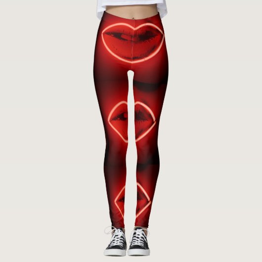 Neon Lips Leggings (Voorkant)