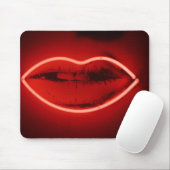 Neon Lips Mousepad Muismat (Met muis)