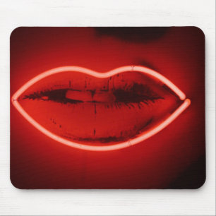 Neon Lips Mousepad Muismat