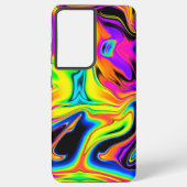 Neon Liquid Marble Samsung Phone Case Samsung Galaxy Hoesje (Achterkant)