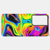 Neon Liquid Marble Samsung Phone Case Samsung Galaxy Hoesje (Achterkant horizontaal)