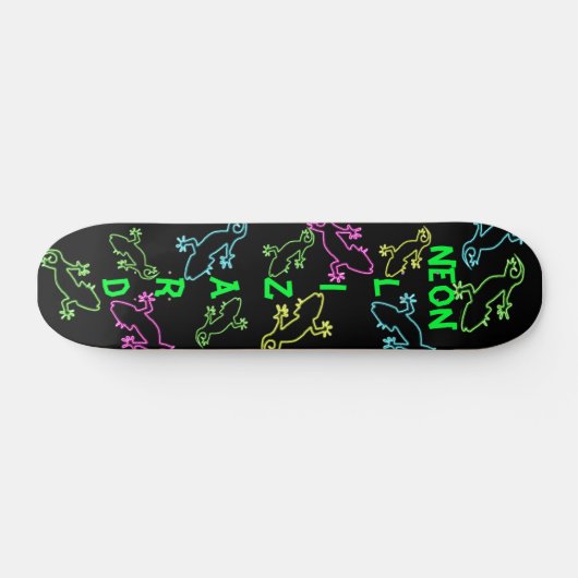 Neon Lizard Skateboard (Horizontaal)
