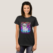 Neon Llama Vibes T-shirt (Voorkant volledig)