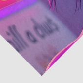 Neon Lollipop Pop Art – Cyberpunk Candy Girl Tissuepapier (Detail)