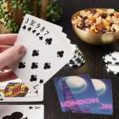 Neon Londen reisposter Pokerkaarten (Insitu)