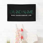 Neon look Green Black Modern Brand Name Spandoek (Insitu)